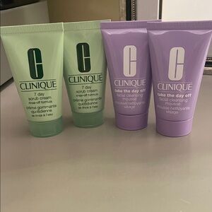 New Clinique 7 Day Scrub Cream and Take the Day Off Bundle